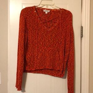 St. John sport tie front sweater large